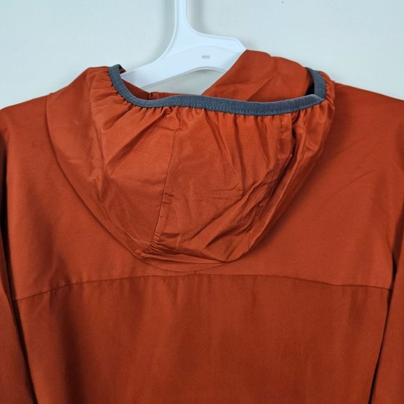 All In Motion Men Jacket Size Medium Lightweight Water Repellent Rust/Orange Zip - Picture 9 of 10